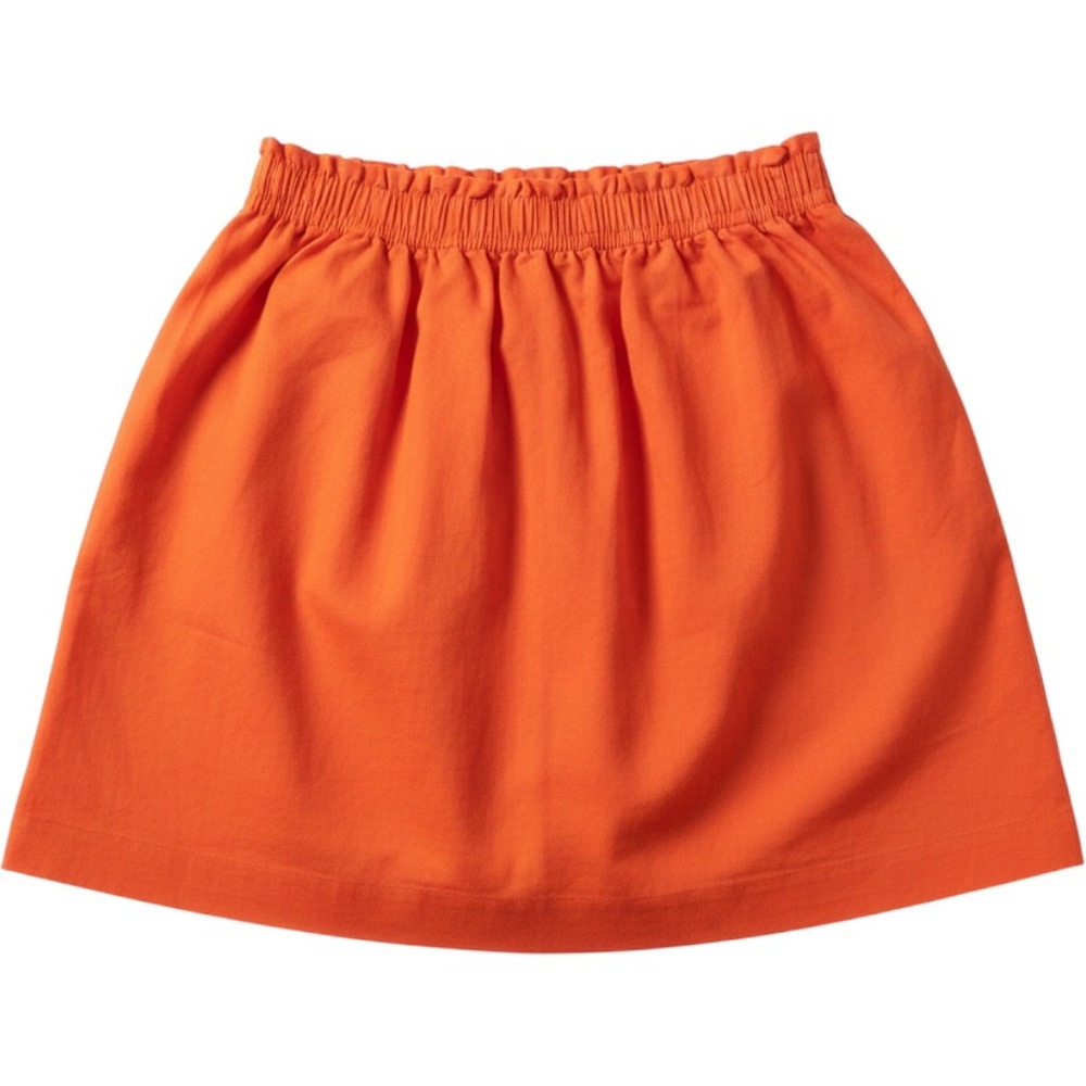 J.Crew Womens Mini Skirt 2 Orange Linen Cotton Paperbag Waist Summer Casual